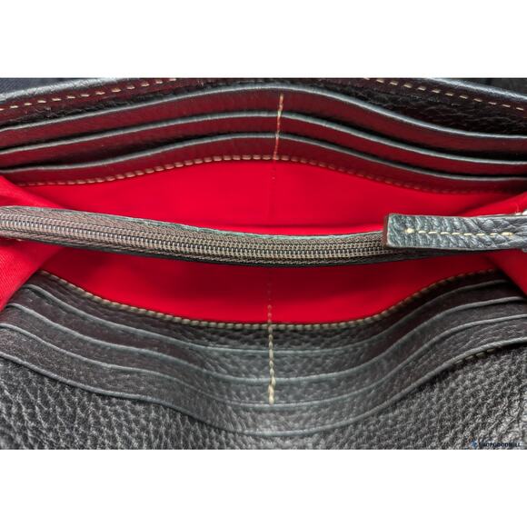 Dooney & Bourke Pebble Grain Leather Bifold Clutch Wallet Vintage - Picture 4 of 5